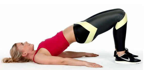 Increase the hips lying down