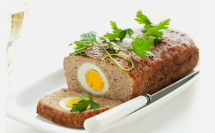 Meatloaf with eggs in the diet of Dukan